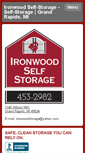Mobile Screenshot of ironwoodself-storage.com